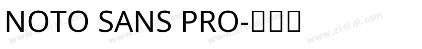 NOTO SANS PRO字体转换